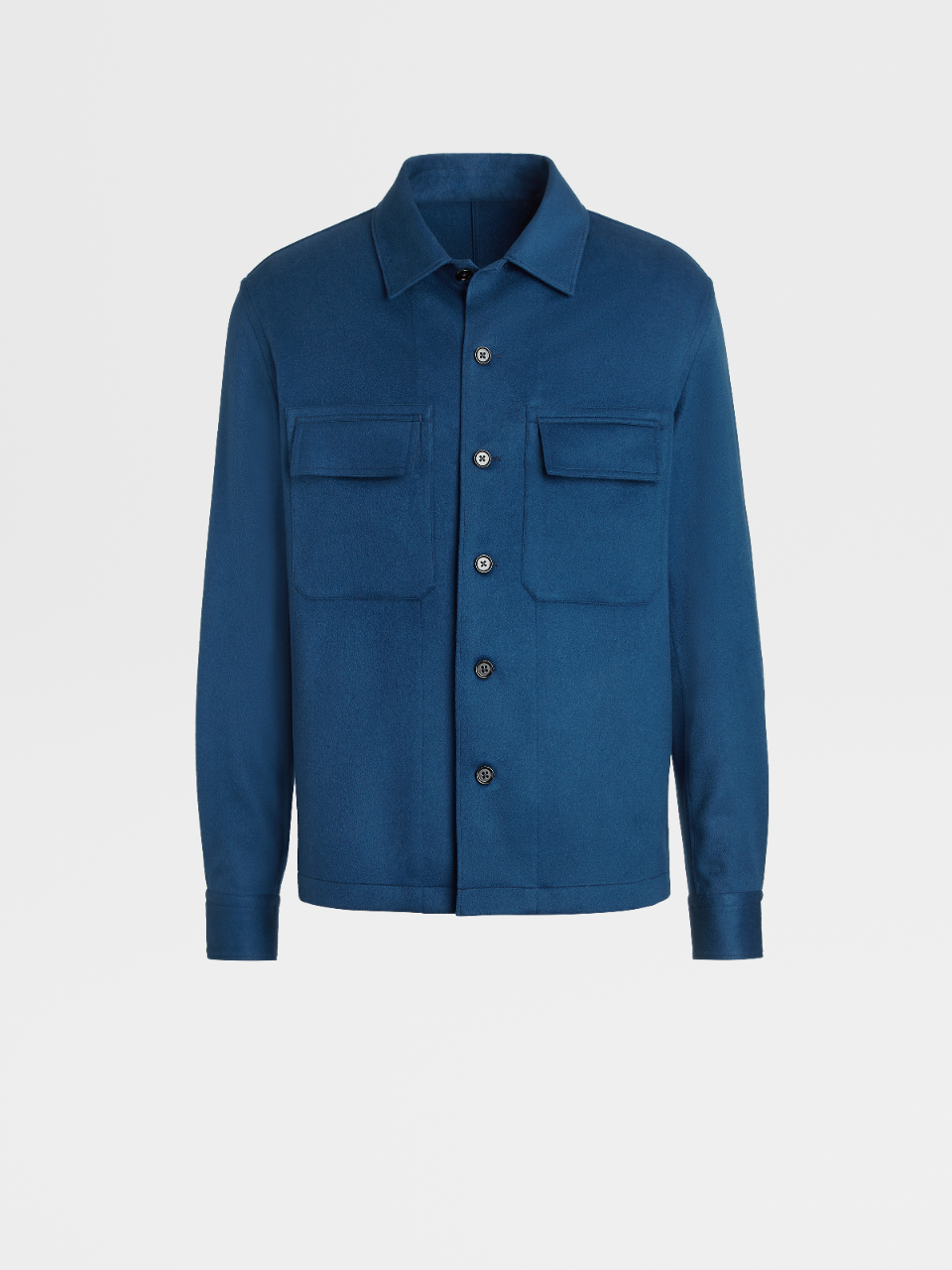 Teal Pure Cashmere Overshirt
